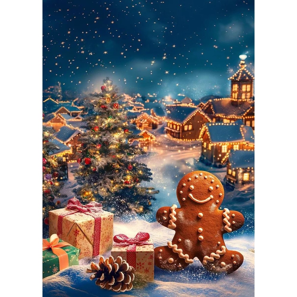 Classic Santa Claus Christmas Canvas Wall Art Festive Holiday Poster Decor 26