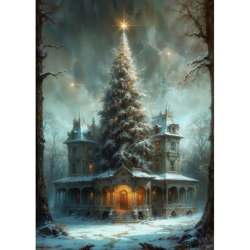 Classic Santa Claus Christmas Canvas Wall Art Festive Holiday Poster Decor 28