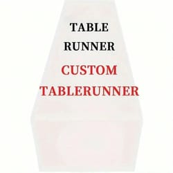 personalized linen table runner – custom name & event decor for dining and celebrations