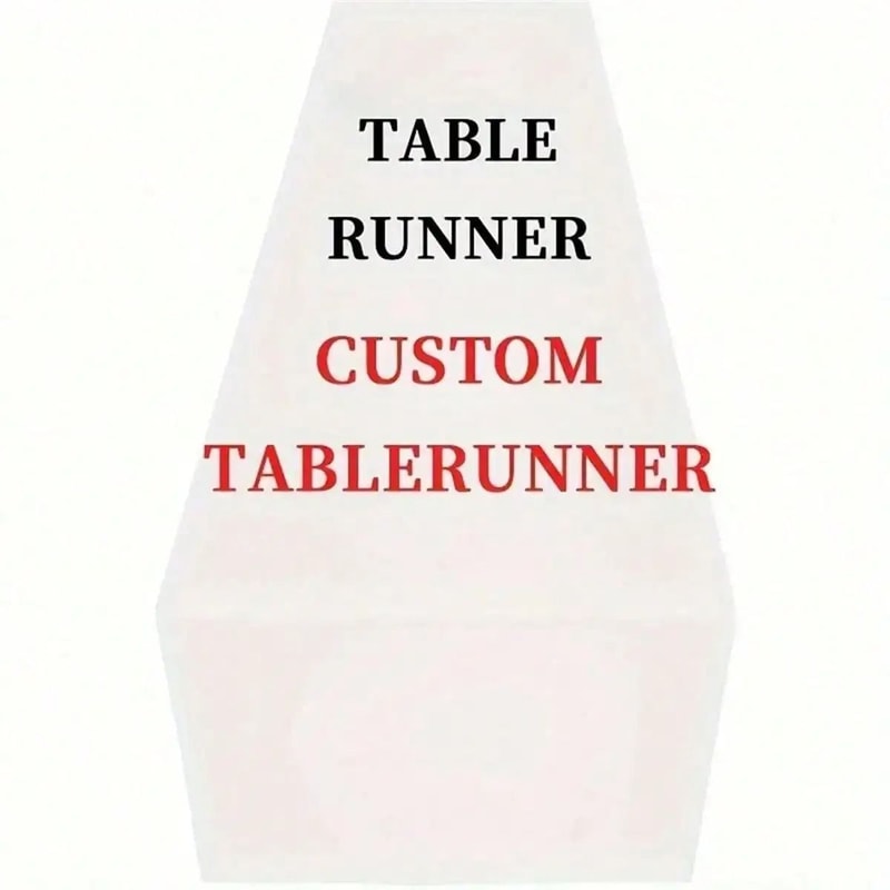 Personalized Linen Table Runner Custom Name Event Decor For Dining And Celebrations 1