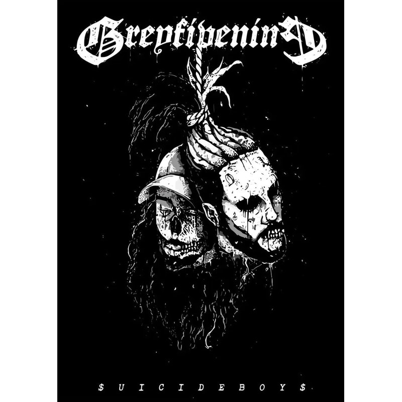 Vintage Suicideboys Album Canvas Poster Hip Hop Wall Art Room Decor 10