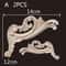 Vintage Floral Wood Carved Corner Appliques 2PC Decorative Furniture Onlays 8