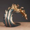 Golden Resin Horse Sculpture Set Luxury Herd Figurines For Home And Office Decor 4
