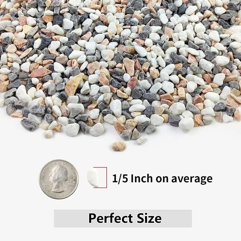 Natural Polished Gravel Pebbles For Aquarium Garden And Micro Landscape Decor 3