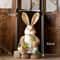 Large Straw Woven Bunny Decoration 46cm Rustic Easter Rabbit Ornament For Home And Garden 16