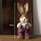Large Straw Woven Bunny Decoration 46cm Rustic Easter Rabbit Ornament For Home And Garden 17