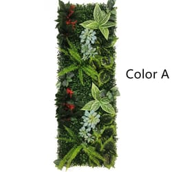 artificial rose wall panel greenery backdrop 15.75x47.24in decorative lawn mat