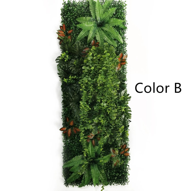 Artificial Rose Wall Panel Greenery Backdrop 1575x4724in Decorative Lawn Mat 1