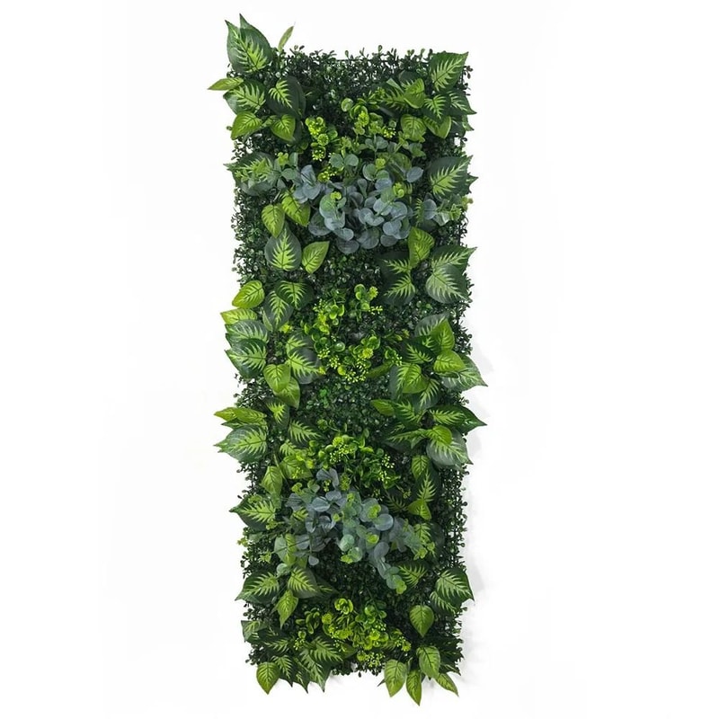Artificial Rose Wall Panel Greenery Backdrop 1575x4724in Decorative Lawn Mat 24