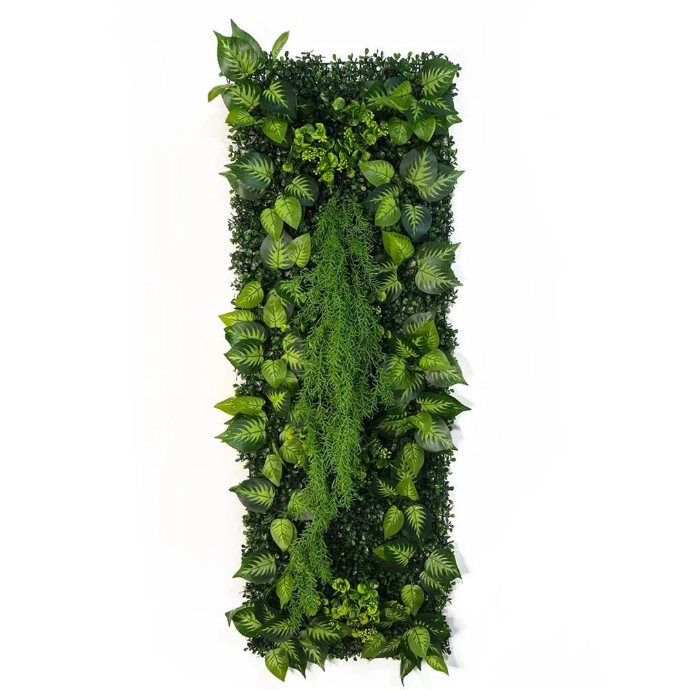 Artificial Rose Wall Panel Greenery Backdrop 1575x4724in Decorative Lawn Mat 27