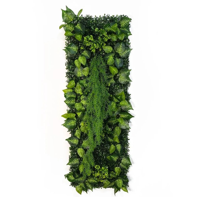 Artificial Rose Wall Panel Greenery Backdrop 1575x4724in Decorative Lawn Mat 27