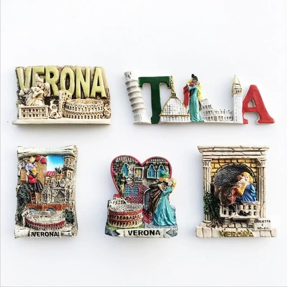 Verona Italy Souvenir Fridge Magnet 3D Resin Travel Keepsake Decor 0