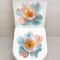 Elegant Golden Flower Toilet Sticker Waterproof Bathroom Cover Decal 13
