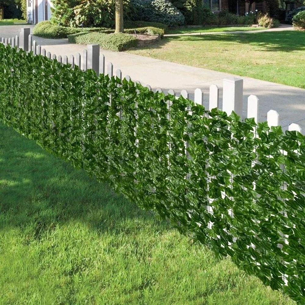 Expandable Artificial Ivy Leaf Fence Privacy Screen Green Garden Balcony Decor 2
