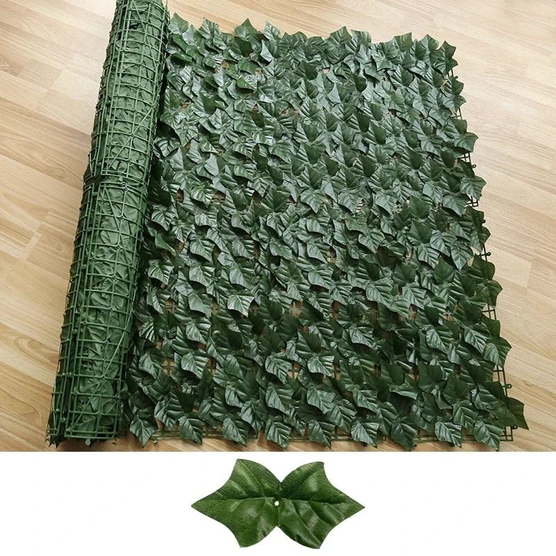 Expandable Artificial Ivy Leaf Fence Privacy Screen Green Garden Balcony Decor 10