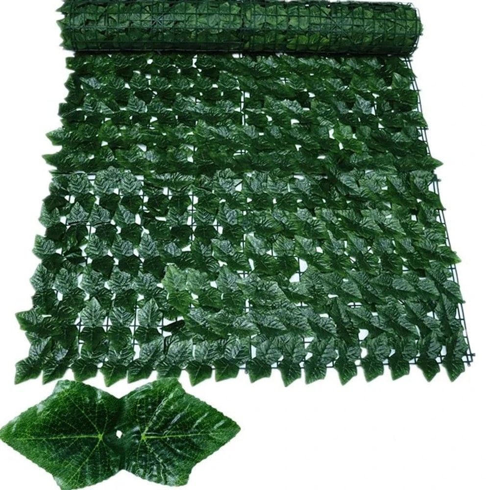 Expandable Artificial Ivy Leaf Fence Privacy Screen Green Garden Balcony Decor 14