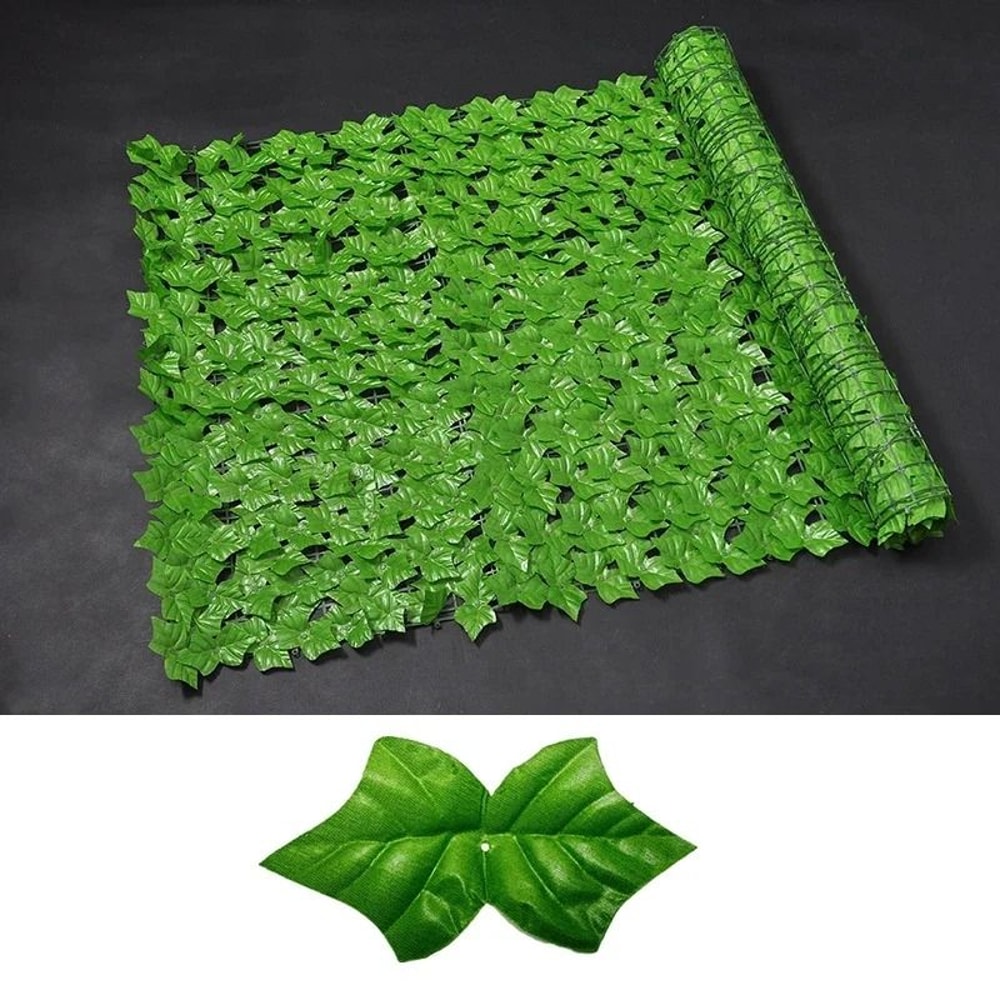 Expandable Artificial Ivy Leaf Fence Privacy Screen Green Garden Balcony Decor 17
