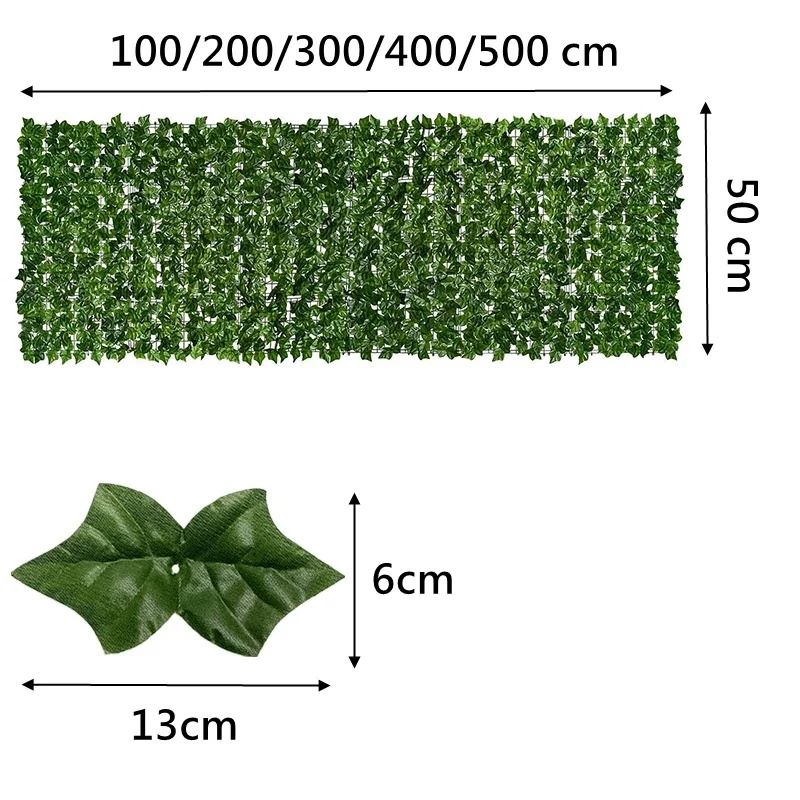 Expandable Artificial Ivy Leaf Fence Privacy Screen Green Garden Balcony Decor 5