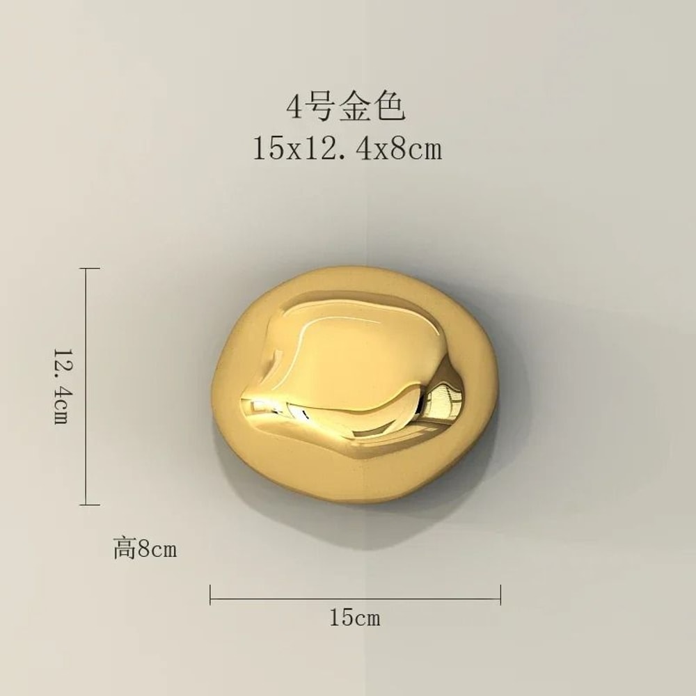 Modern Abstract Stone Wall Hanging Sculpture Minimalist Home Decor Accent 15