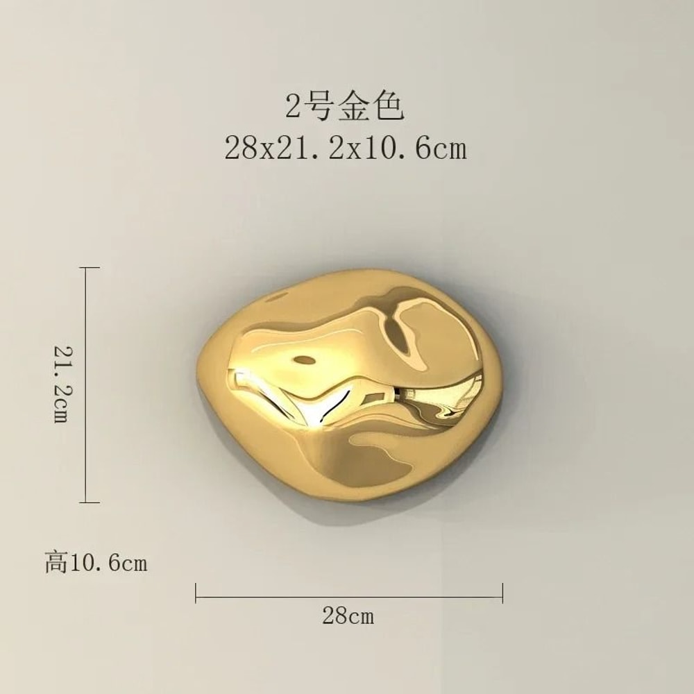 Modern Abstract Stone Wall Hanging Sculpture Minimalist Home Decor Accent 17