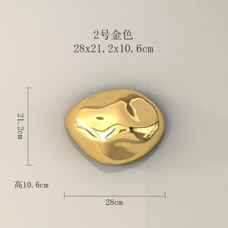 Modern Abstract Stone Wall Hanging Sculpture Minimalist Home Decor Accent 17