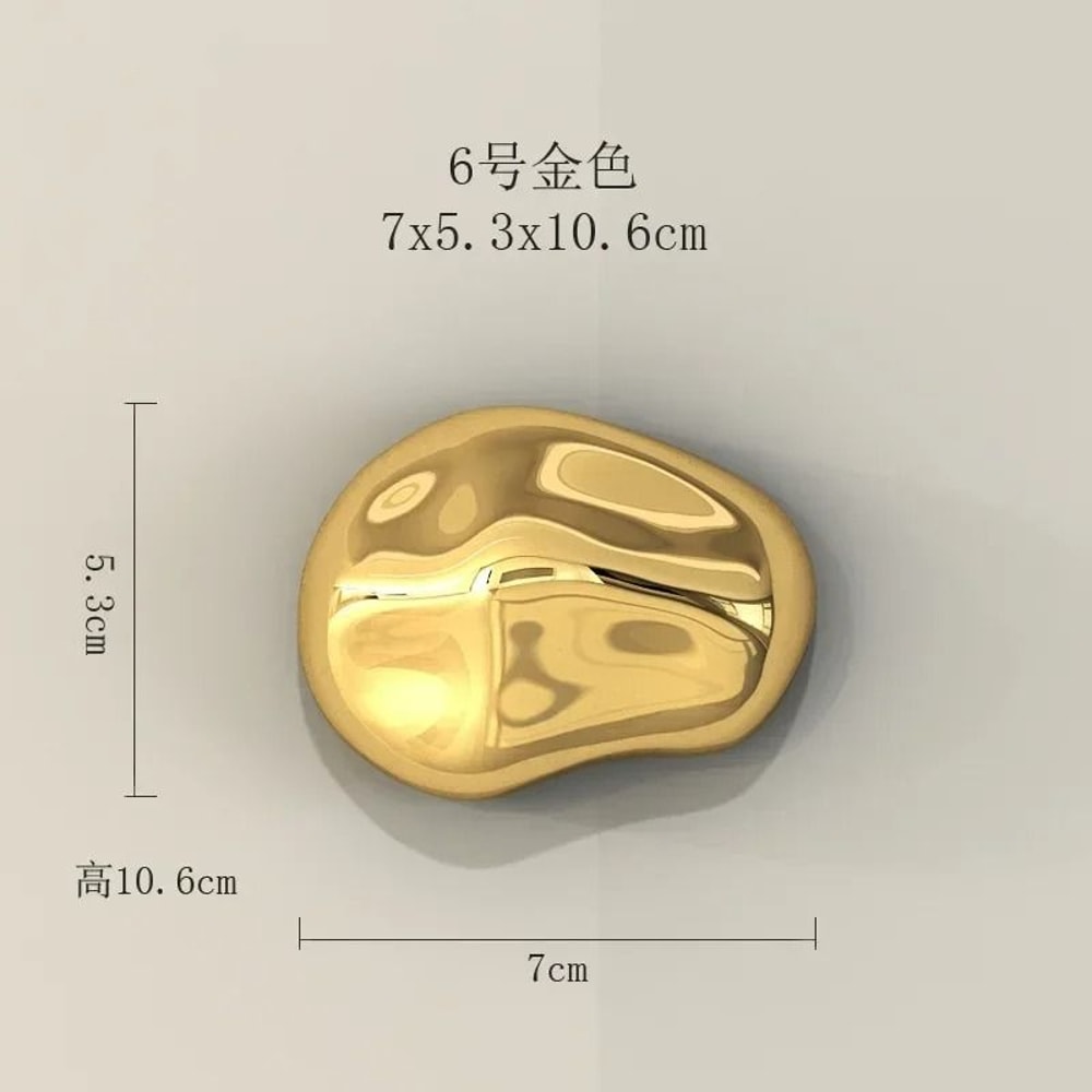 Modern Abstract Stone Wall Hanging Sculpture Minimalist Home Decor Accent 7