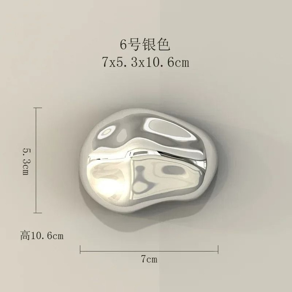 Modern Abstract Stone Wall Hanging Sculpture Minimalist Home Decor Accent 19