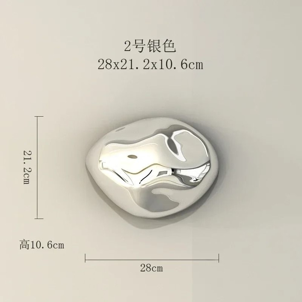 Modern Abstract Stone Wall Hanging Sculpture Minimalist Home Decor Accent 23