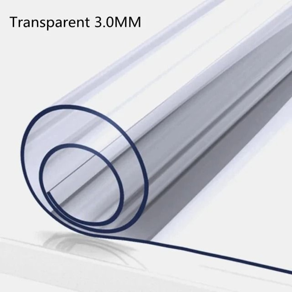 Ultra Clear 30mm PVC Table Protector Waterproof Oil Proof Soft Glass Table Cover 9