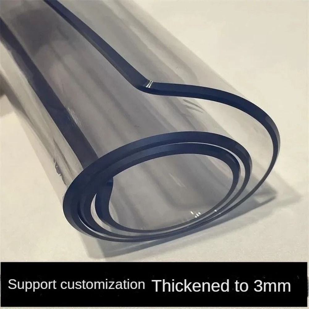 Ultra Clear 30mm PVC Table Protector Waterproof Oil Proof Soft Glass Table Cover 0