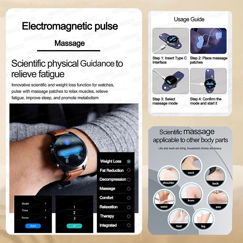 Advanced ECG PPG Smart Health Watch Blood Pressure Uric Acid Fitness Tracker 1
