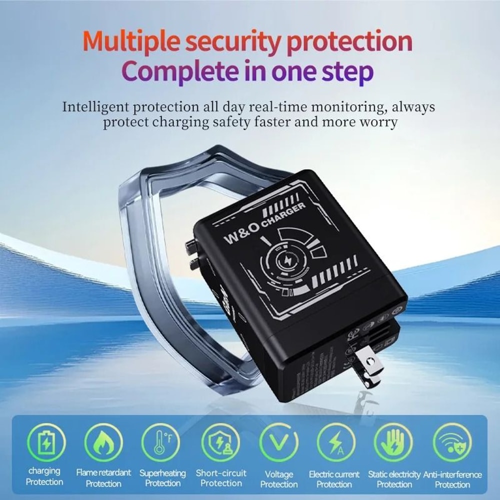 PowerSnap GaN Fast Charger With Telescopic Cable For IPhone Android 2