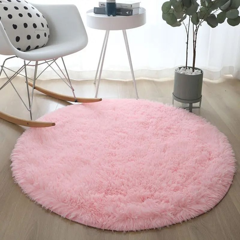 CloudSoft Round Plush Rug For Living Room Bedroom Comfort 7
