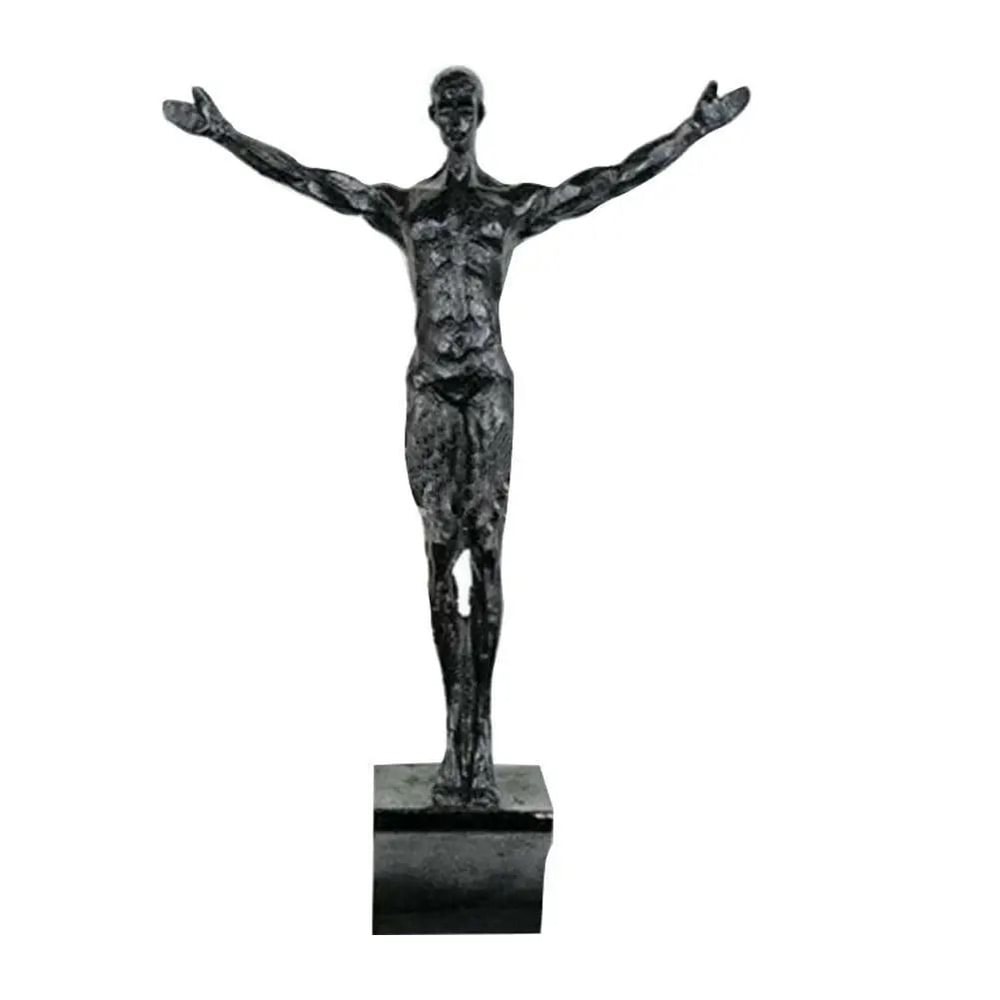 ClimbArt Golden Athlete Wall Sculpture Modern Resin Decor 1