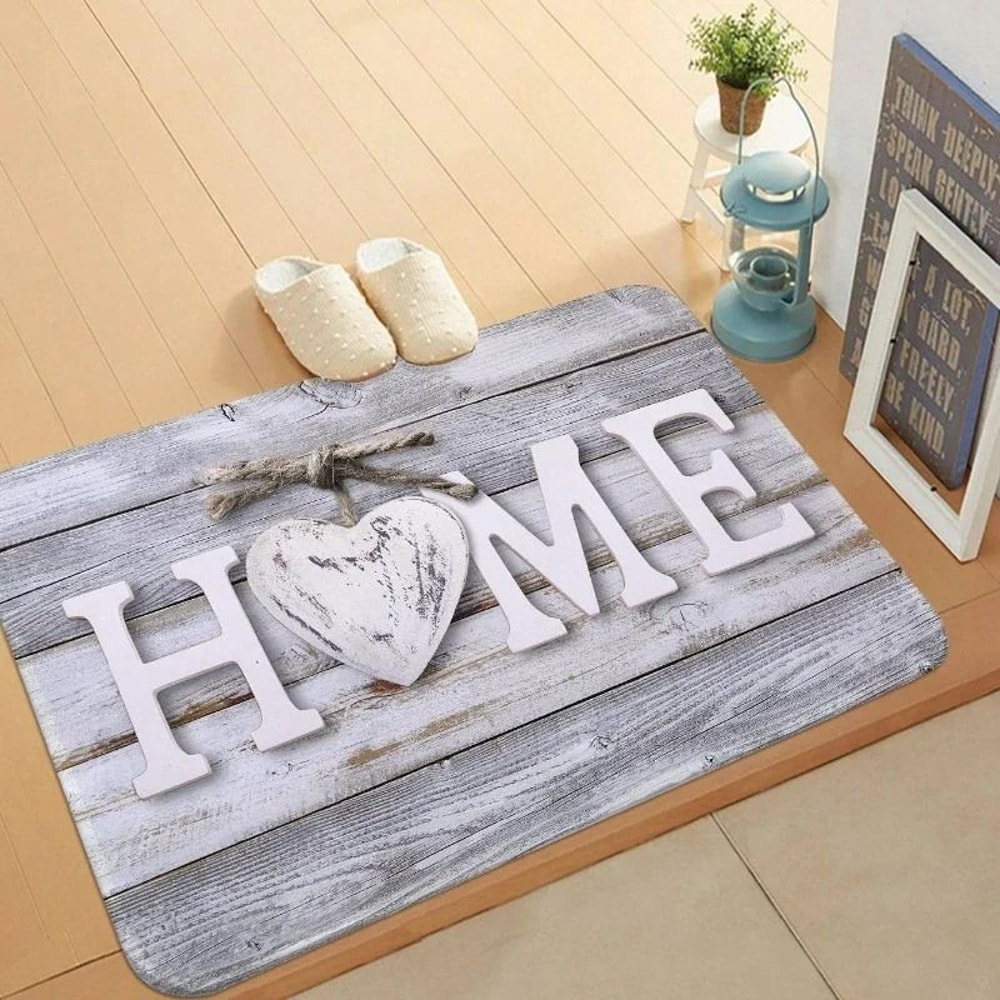 WoodPrint Absorbent Door Mat Washable Dirt Trap Rug For Entryway 9