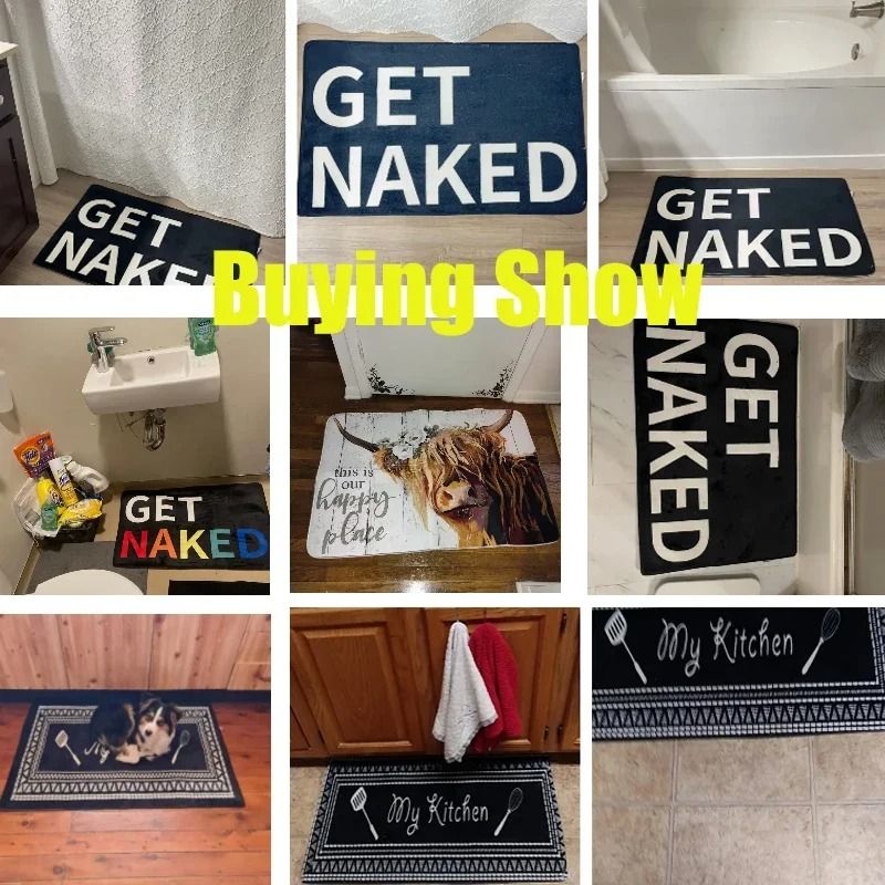 WoodPrint Absorbent Door Mat Washable Dirt Trap Rug For Entryway 5