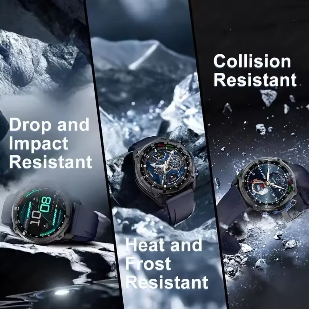 T Rex3 Pro GPS Smartwatch Offline Maps 10ATM Waterproof 1000mAh Outdoor Military Watch 5