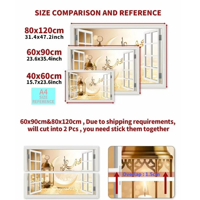 OceanView 3D Window Wall Sticker Beach Scene Vinyl Decor 6
