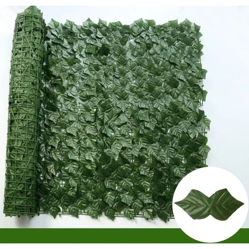 GreenShield Artificial Ivy Fence Panel Privacy Screen For Garden Balcony 9