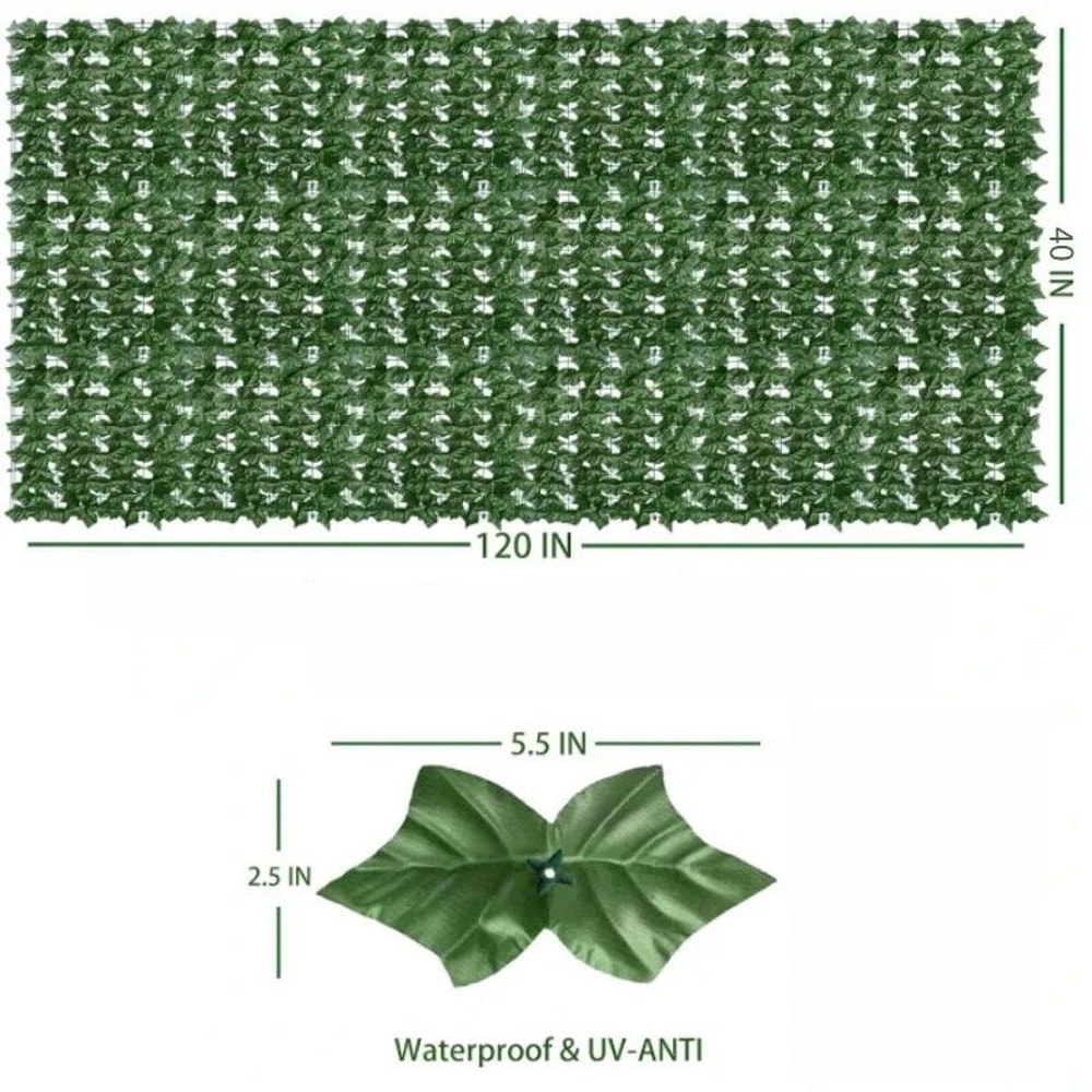 GreenShield Artificial Ivy Fence Panel Privacy Screen For Garden Balcony 1
