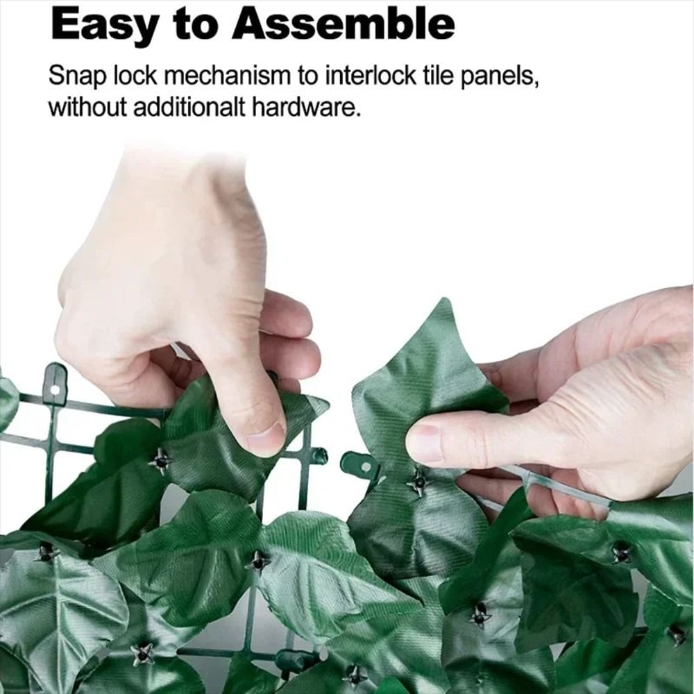 GreenShield Artificial Ivy Fence Panel Privacy Screen For Garden Balcony 2