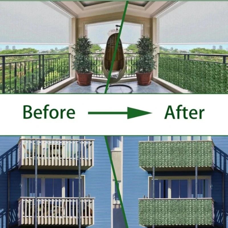 GreenShield Artificial Ivy Fence Panel Privacy Screen For Garden Balcony 3