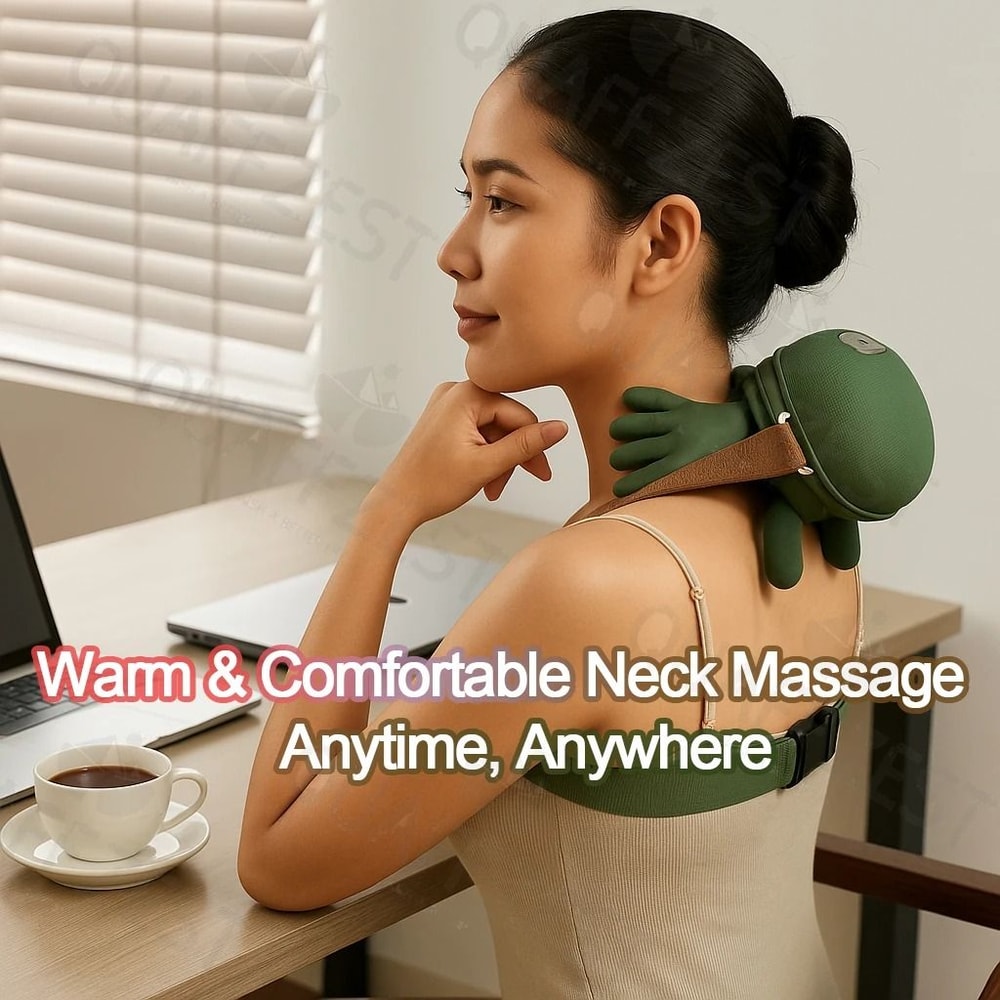 ReliefFlex Bionic Finger Neck Shoulder Massager Wireless 4D Kneading Shawl 2