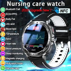 smart health ecg fitness watch with blood pressure and body analysis