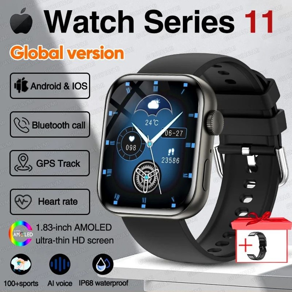 Series 11 AMOLED GPS Smartwatch With Bluetooth Calling And Waterproof Fitness Tracking 9