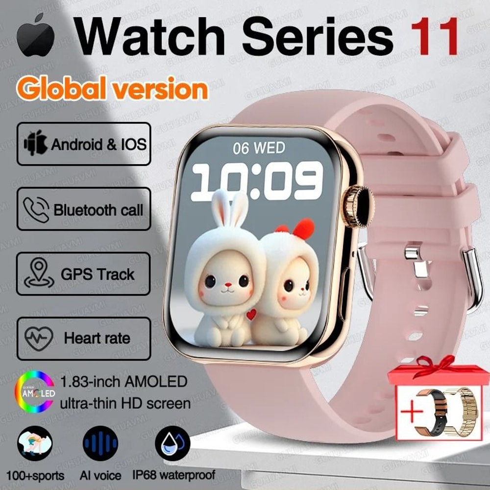 Series 11 AMOLED GPS Smartwatch With Bluetooth Calling And Waterproof Fitness Tracking 20