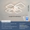 Modern LED Ring Chandelier Ceiling Light For Living Room Bedroom 9