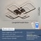 Modern LED Ring Chandelier Ceiling Light For Living Room Bedroom 12