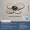 Modern LED Ring Chandelier Ceiling Light For Living Room Bedroom 15