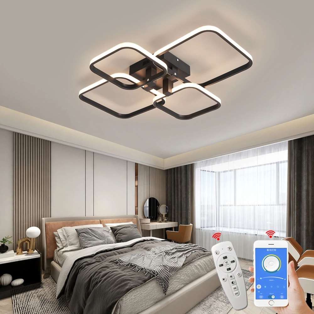 Modern LED Ring Chandelier Ceiling Light For Living Room Bedroom 1